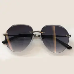 Модные Винтажные женские Овальные Солнцезащитные очки 2019 Роскошные оправы оправа очки сплав рамка градиентные линзы Oculos De Sol Feminino