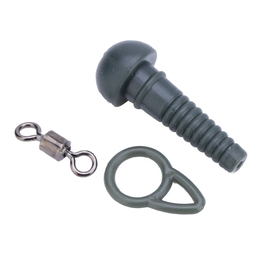 25pcs Durable PVC Soft Carp Fishing Lead Clip Fishing Swivel Lead