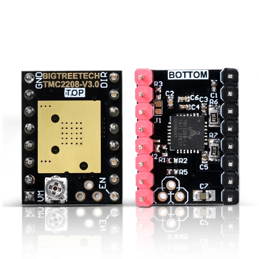 Шаговый двигатель BIQU BIGTREETECH TMC2208 V3.0 UART бесшумный драйвер Stepstick VS TMC2100 TMC2130 для