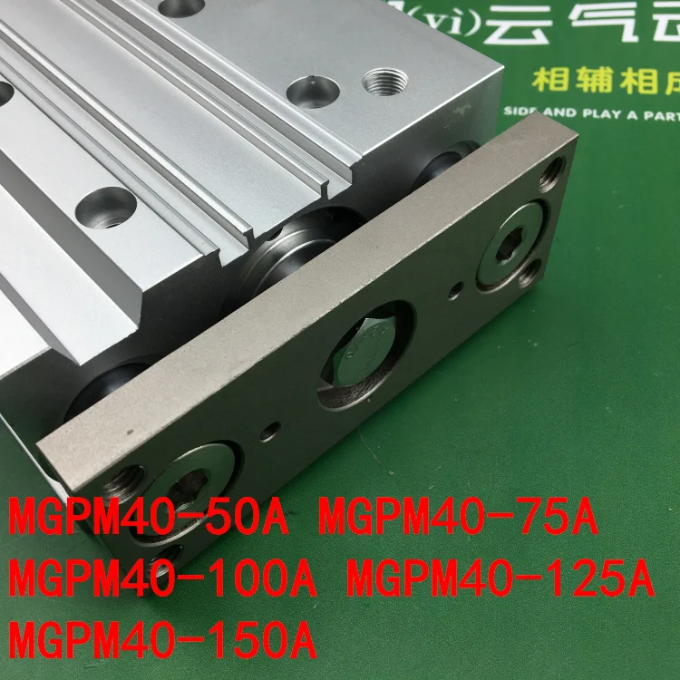 

MGPM40-50A MGPM40-75A MGPM40-100A MGPM40-125A MGPM40-150A MGPL Pneumatic components Thin three Rod Guide Pneumatic Cylinder