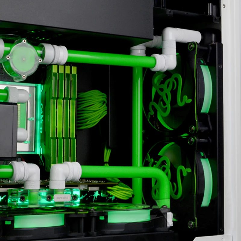 New Computer Components Mainframe Mirror For ROG Fan Cover 12CM Fans Cooling Lengshui Decorative Cover Water-cooled Accessories