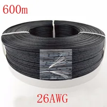 DHL 600 м/лот 26AWG электрические провода Луженая Медь кабель с ПВХ-изоляцией кабель белый черный провод