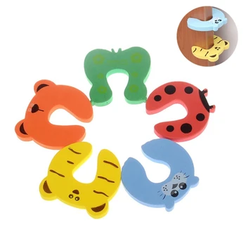 

5 Pcs/lot Baby Safety Edge Corner Guards Baby Head Protector Cartoon Child Protection Safety Door Stopper Baby Care Products