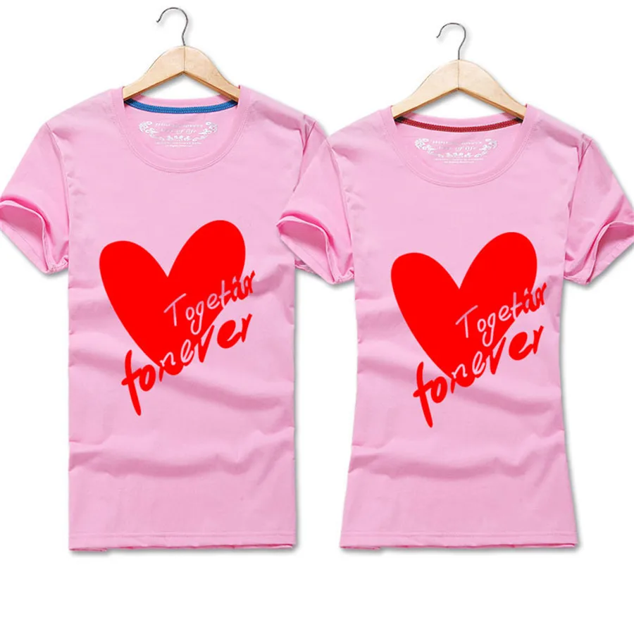 print heart couple t shirt for lovers men women tee husband and wife family clothes femme lady Valentin 2019 summer print heart couple t shirt for lovers men women tee husband and wife family clothes femme lady Valentin 2019 summer