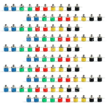 

Sale 100 Pcs Banana Socket 4mm Jack To Banana Plug Test Equipment High Quality minijack plug Wire Connector