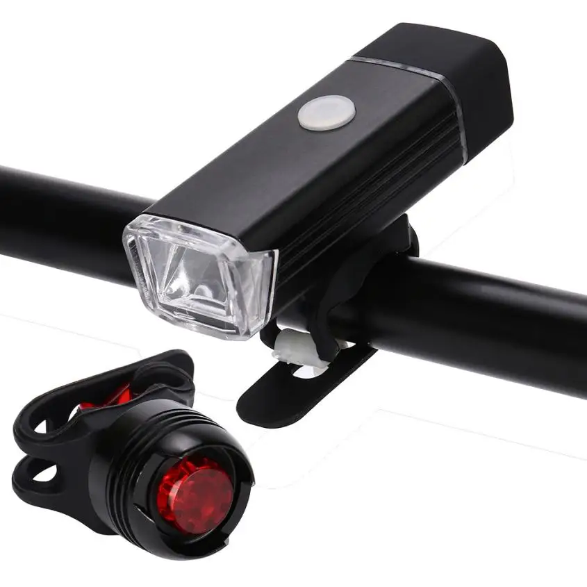 Super Bright USB Rechargeable LED Bicycle Bright Bike Handbar Front