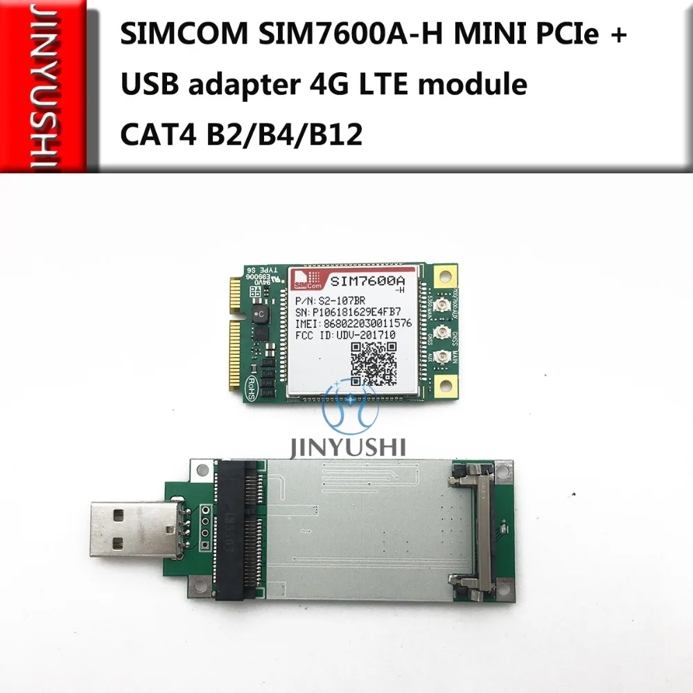 SIMCOM SIM7600A-H мини Pcie + USB адаптер модуль B2/B4/B12 CAT4 Мути Band для Америки