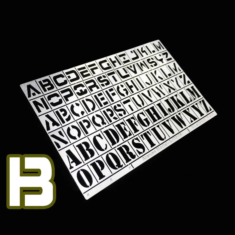 

Military Model Heavy Duty Standard Equipment Designation English Alphabet Leakage Spray Board B Hobby Models Tools Unisex