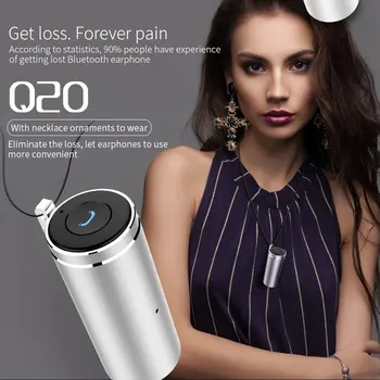 

Q20 Necklace Wireless Bluetooth Headset for Apple 7 Car Mini Auricular Car Bluetooth Headset
