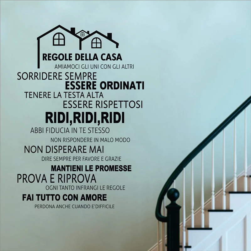 Italian Wall Door sticker