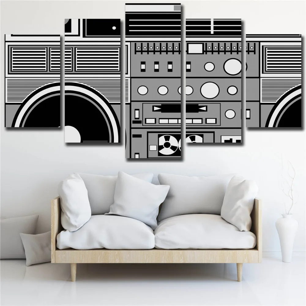 

Real 5D DIY 5 Pcs /Set Diamond Painting Cross Stitch Music Radio Instrument Picture Canvas Wall Art Home Decor Paintings Mosaic