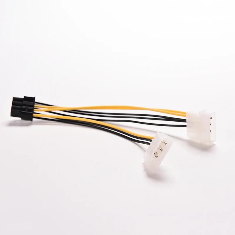 16 см 8 Pin LP4 4Pin PCI Express Male To Dual Molex IDE E Графический кабель питания для