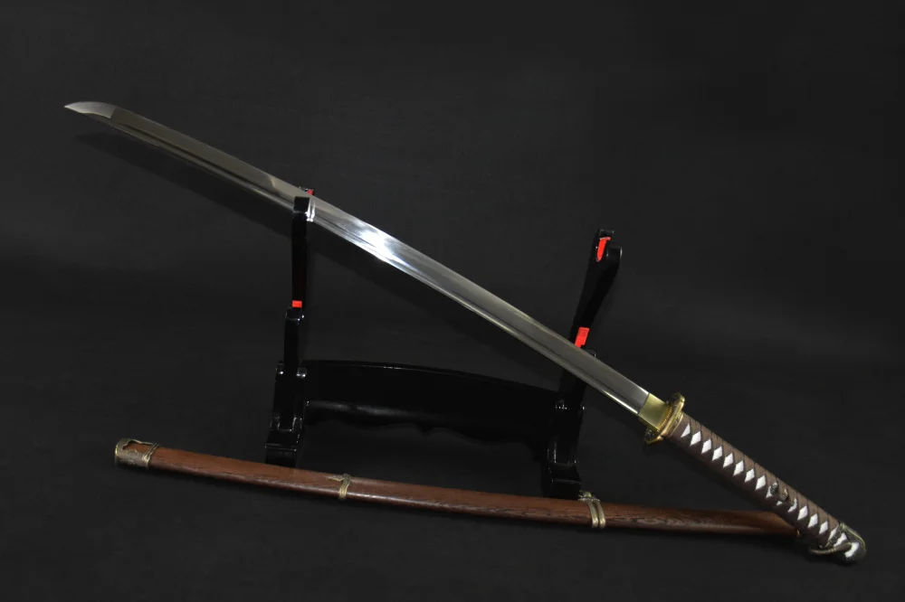 Full Tang Japanese Samurai Saber Sword 1060 high Carbon Steel Real Katana Sharp Edge Can Cut Bamboo