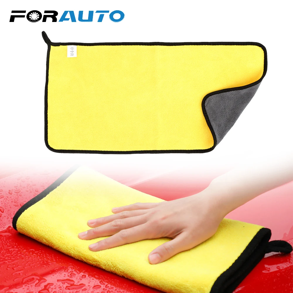 

FORAUTO Car Wash Towel Cleaning Drying Cloth Tool Ultra Soft Microfiber Cloth 30*30/60cm Auto Care Detailing For Toyota