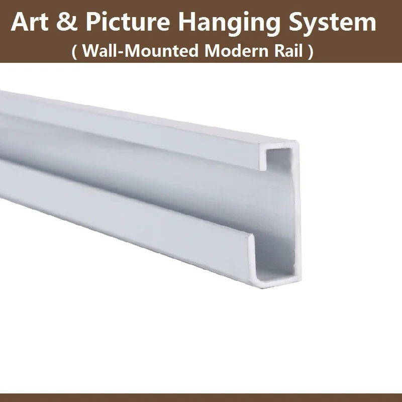 Art and picture hanging system,Modern rail track,Wall mounted rail