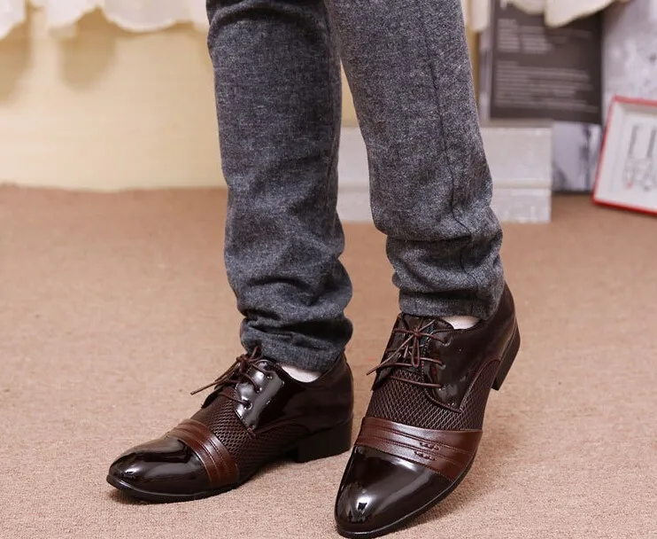 Classical Men Big Business Men's Leather XMP418 Flats Man Size TANGNEST discount 38~45 Last Dress Oxfords Vintage 2018 Stop118 Shoes Black Brown 1 Classical Men Big Business 1