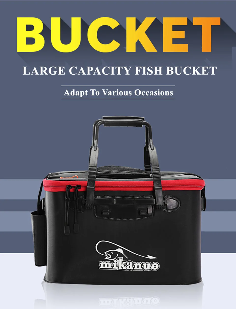 Dobrável de Pesca Balde de Pesca Caixa ao ar Bacia de Água Equipamento de Pesca Bolsa Peixe Vivo Livre Portátil Camping Recipiente Pan 3 Saco Dobrável de pesca Balde De Pesca