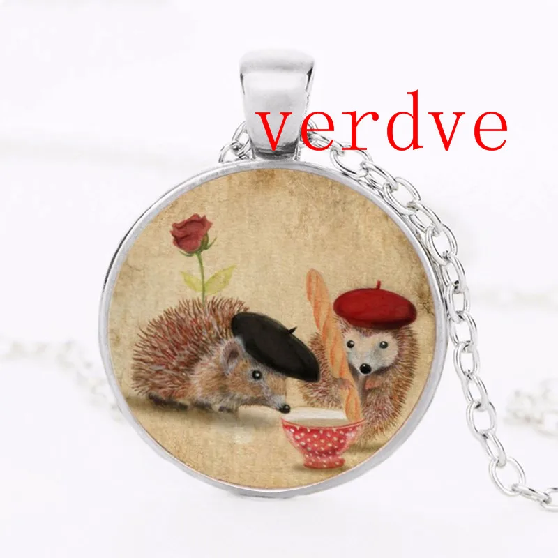 1 шт./лот Love Hedgehog еда бронзовое медное колье-Подвеска длинное Chian массивное