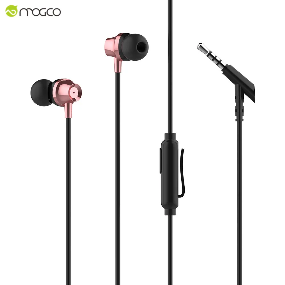 MOGCO In-ear Earphone Stereo Earphone Professional Headset For iPhone 7 6 6s 5S Rock Music HiFi Earphone With Microphone Speaker