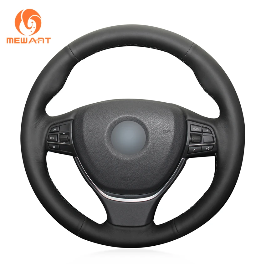 Чехол на руль MEWANT из черной кожи для BMW F10 F11 (Touring) F07 (GT) F12 F13 F06 F01 F02 | Автомобили и