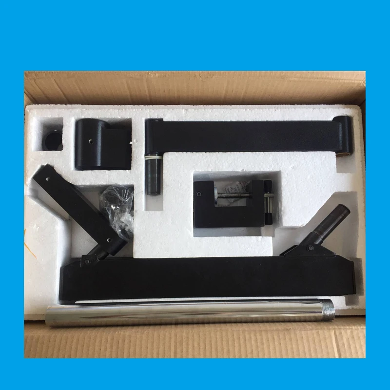 Microscope Rocker Arm Gimbal Bracket Multi-directions Adjustable Multi-angle Rotatable Stand with Column for Stereo Microscope