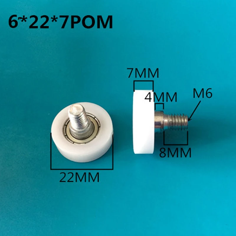 M6X8 винт POM материал 626 диаметр подшипника 22 мм толщина 7 мм 10 шт./лот