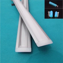 10 шт./лот 40 дюймов 1 м светодиодный светильник для шкафа канала, встроенный СВЕТОДИОДНЫЙ алюминиевый профиль матовая прозрачная крышка для 3528,5050, 5630 полосы