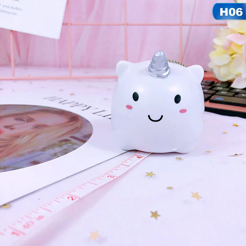 6 1 шт мультфильм Мини вытяжной, гибкий тела Метрическая Маркировка измерительная рулетка для швейной ткани Dieting портной - Цвет: 6
