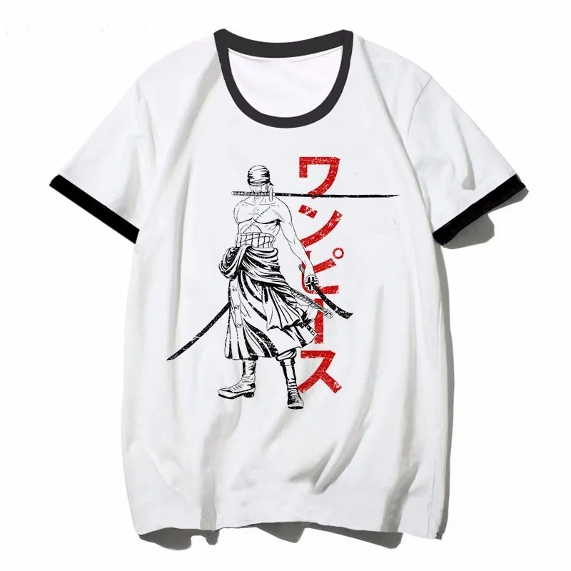 Забавная цельная футболка, футболка с японским аниме, Мужская футболка, футболки с Луффи, одежда, футболка, футболка с принтом, футболка с коротким рукавом - Цвет: 1653