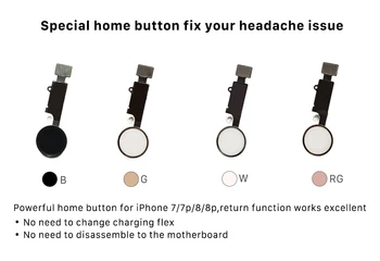 

1PCS New Product For iPhone 7 7 Plus 8 8 Plus home button with touch return function screenshot function