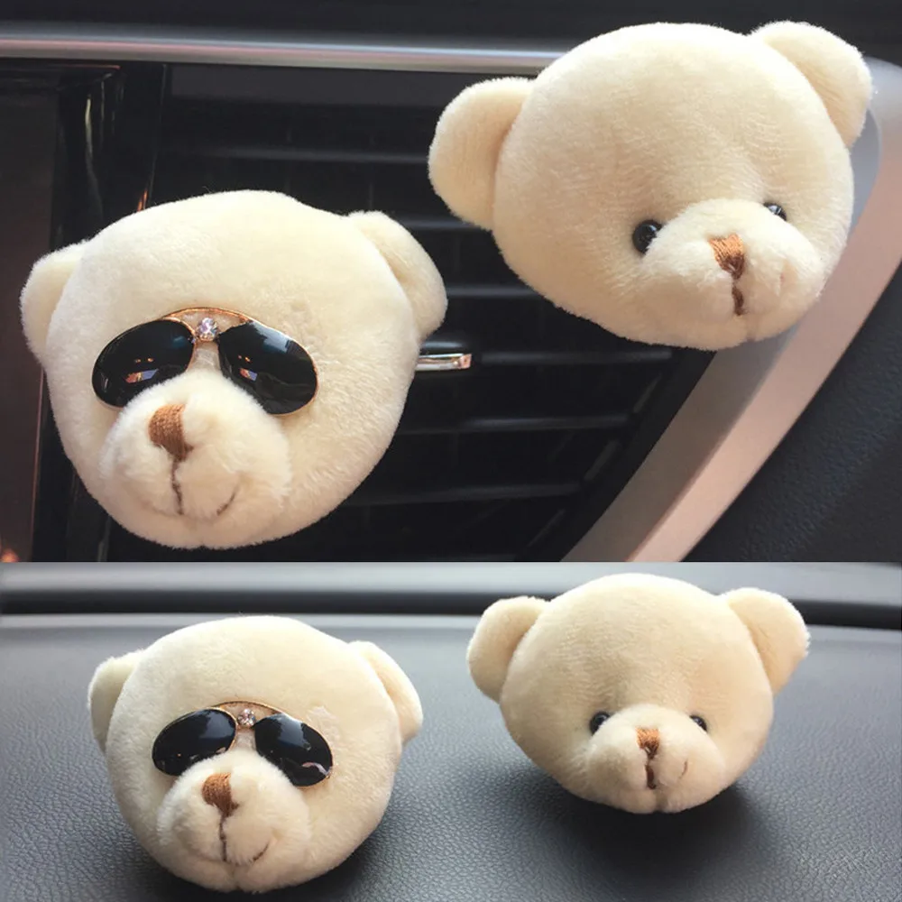 

Car Cute Funny Bear Air Outlet New Fragrant Perfume Clip Air Freshener Diffuser Car Flavoring Air Fresheners Auto Accessories