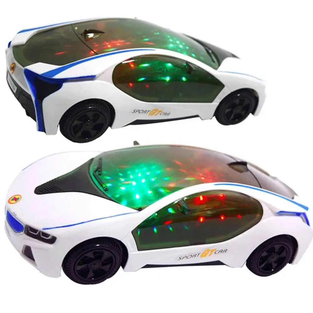3D automatic LED Flashing Light luxury Car Model Music Sound Electric Toy Kids Children Gift crafts 2