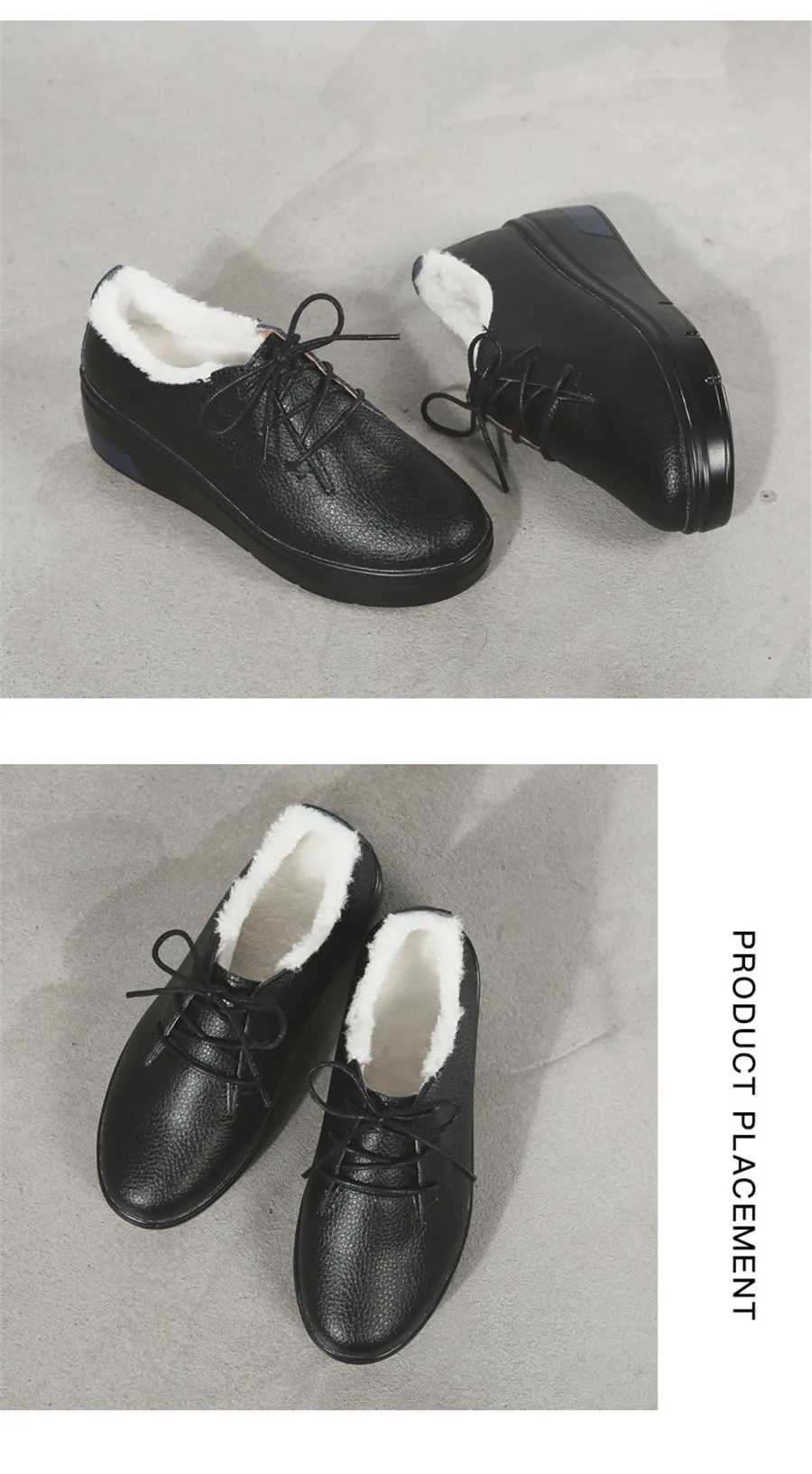 Весенние женские кроссовки на платформе; женская обувь из натуральной кожи на плоской подошве со шнуровкой; женская обувь на плоской платформе с Плюшевым Мехом; женская обувь; 1278