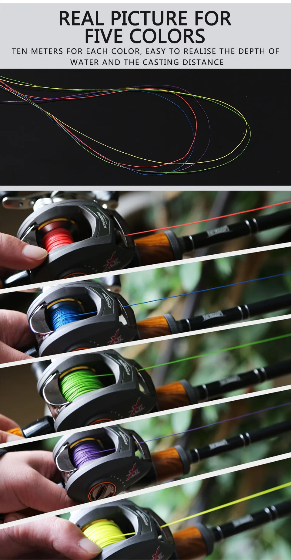 Kingdom fishing line 150m 9 Strands Weaves PE Braided 15LB 20LB 25LB 35LB 40LB 45LB 50LB 60LB 65LB lines multifilament for fishing (9)