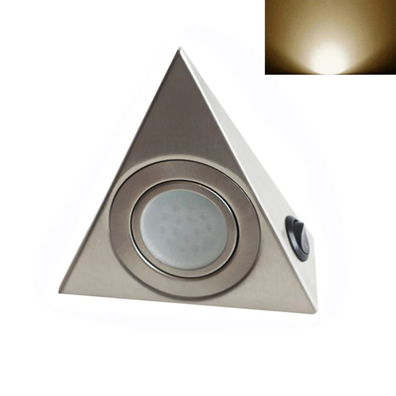 Best 3W LED Night Light Kitchen Under Cabinet Cupboard Triangular Light Lamp SLC88