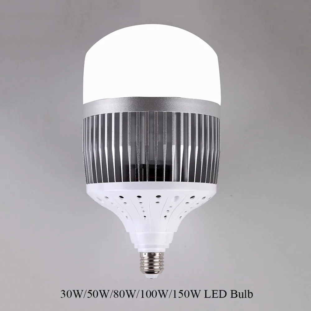 

High Power 30W 50W 80W 100W 150W LED Bulb Light E40 E27 220V LED Lamp High Bright LED Lamp Light for Warehouse Engineer Square