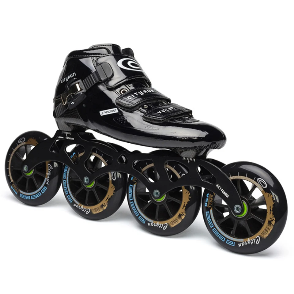 Cityrun vulcan velocidade patins inline de fibra carbono profissional competição rodas skate corrida patinação patines semelhante powerslide