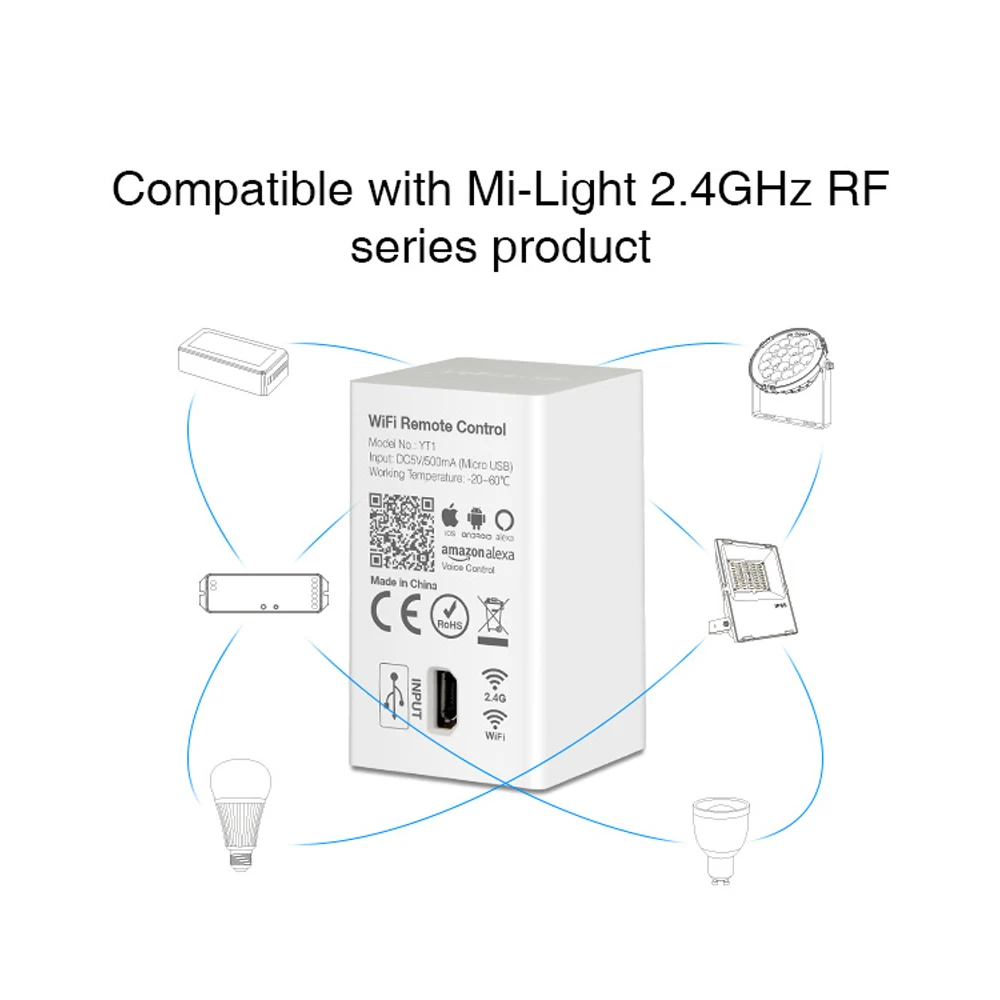 Mi светильник E27 E14 GU10 Светодиодный светильник с регулируемой яркостью s RGB+ теплый белый+ белый RGB+ CCT rgbw дистанционный Wi-Fi Alexa умный светодиодный светильник 110 В 220 В