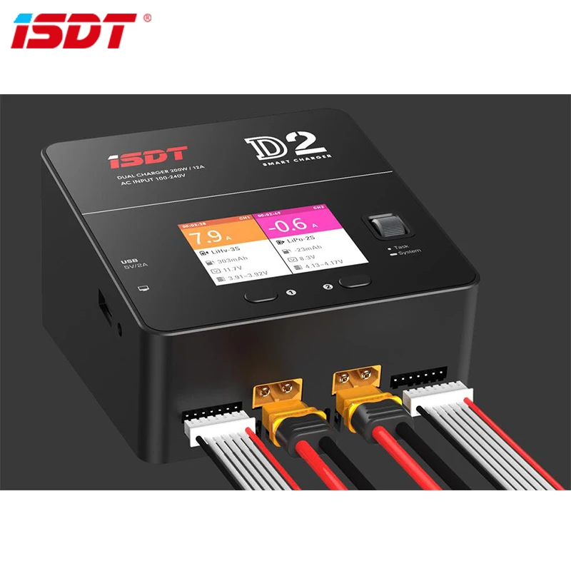 ISDT D2 200W 24A AC двухканальный выход умное зарядное устройство | Игрушки и хобби