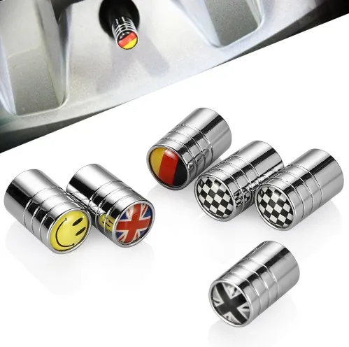 

4PCS/set Auto Accessories Wheel Tire Parts Valve Stem Caps Cover For Mini Cooper Countryman Clubman R55 R56 R60 F54 F55 F56 F60