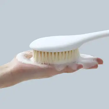 

Bathing Shower Soft Brush with Long Handle, Scrubing and Cleaning Back Scrubber Easily Bathing Supplies