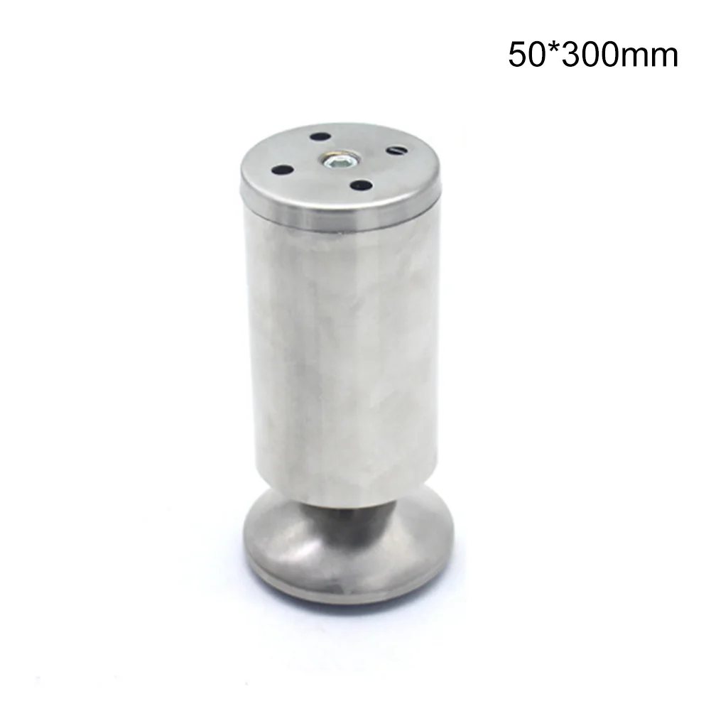 50mmx300mm Новые 4 шт металлические ножки мебель шкаф стол Шкаф диван Угловые ножки регулируемая высота - Цвет: 50mmx300mm