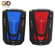 Auto 360 Degrees 16 Band V7 Car Anti Radar Detector LED Display Vehicle Speed Voice Alert Warning Detector Blue & Red
