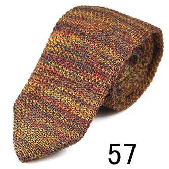 Полосатые вязаные галстуки, вязаные галстуки для мужчин и женщин, костюмы, вязанные Галстуки для отдыха, деловые повседневные обтягивающие мужские галстуки - Цвет: 57