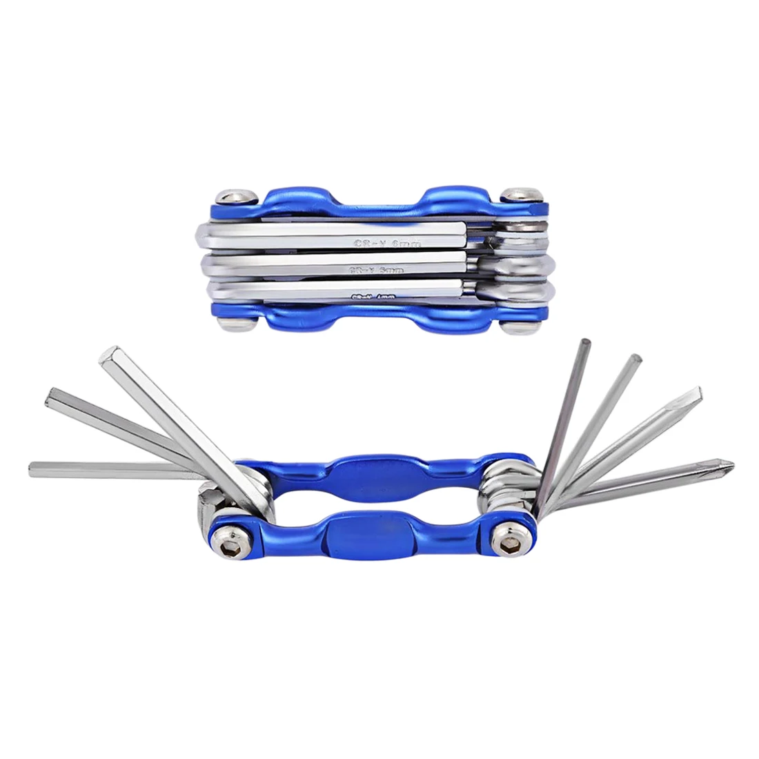 Folding Hex Wrench Metal Metric Allen Wrench Set Hexagonal Screwdriver