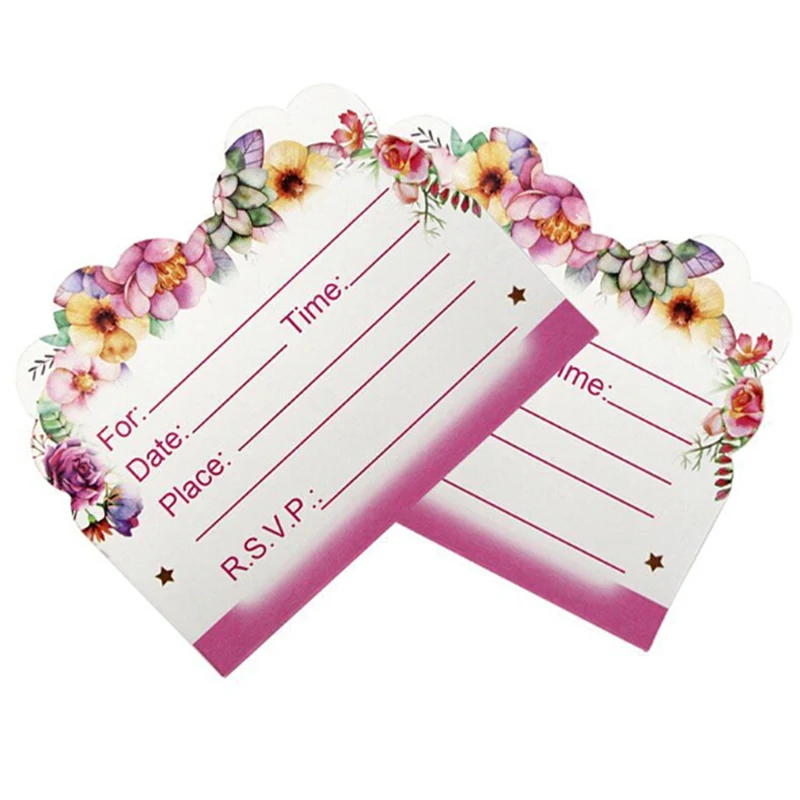 

10 Pcs/lot Kawaii Invitation Card Unicorn Horse Kids Birthday Party Supply Event Party Supplies Party Decoration