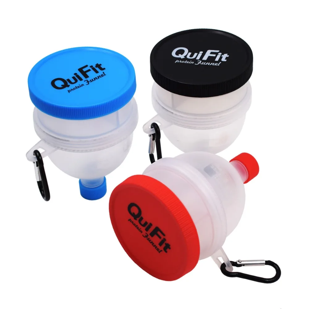 QuiFit 2 Layers Protein Powder Container Whey Protein Storage