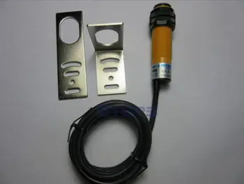 

Free shipping Photoelectric sensor diffuse photoelectric switch three wires DC output PNP Normally Open diameter 18mm