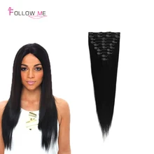 Brazilian Clip In Human Hair Extension 100g Brazilian Virgin Clip In Hair Thick Brazilian Virgin Hair Clip In Human Hair