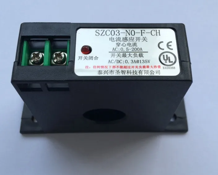 

Self powered AC current inductive switch current controlled switch connected to AC DC PLC
